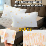 couvre lits jetables fleuris blanc jaune orange imprimés modernes 20 pièces