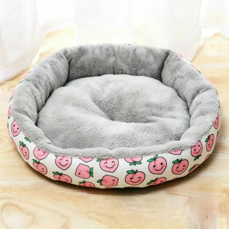lit animaux confortable moderne gris pêches souriantes velours côteléintérieur gris taille