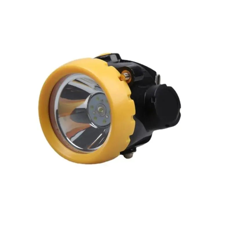 lampe frontale rechargeable jaune noire mat pratique robuste clip chargeur ceinture
