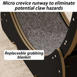tapis course chats noir gris moderne tissu grains exercices fitnessXL