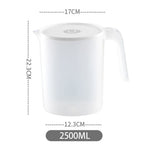 carafe eau plastique 2000ml 2500ml blanc bleu rose verte moderne minimaliste poignée couvercle logo