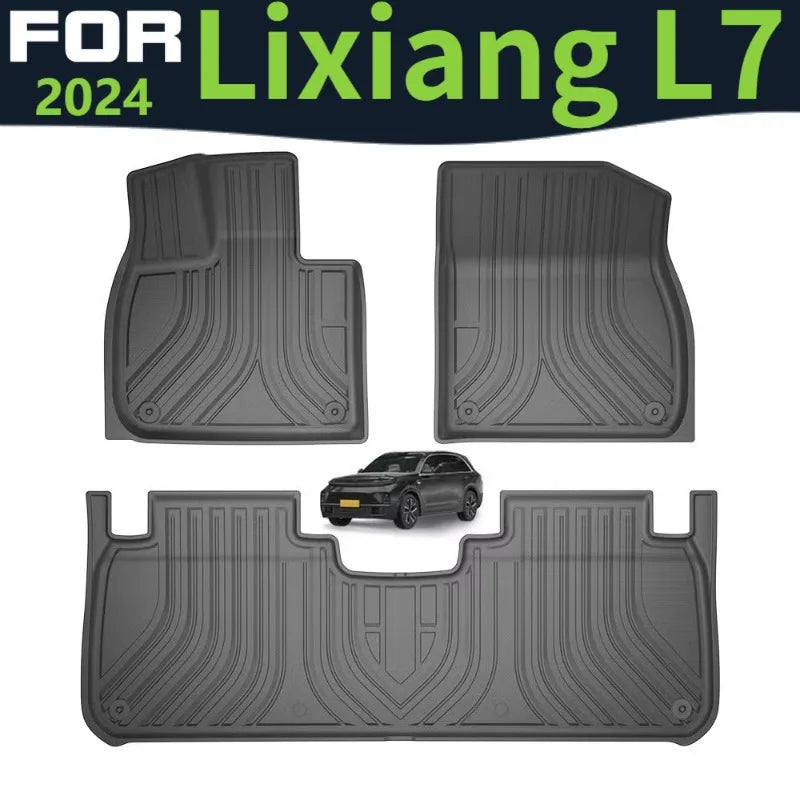 tapis sol voiture noir rayures horizontales moderne protection tpe facile nettoyer résistant intempéries