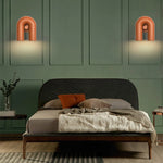Applique murale LED rotative en U noir