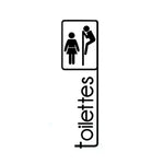 autocollants vinyle salle bain toilettes personnages minimalistes adhésifs salle bains décorations textes icones personnes