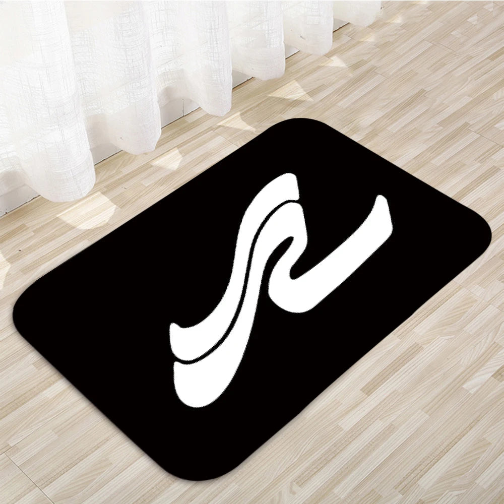 tapis moderne antidérapant logo sea ray noir blanc maison porte decoration polyester mousse pe