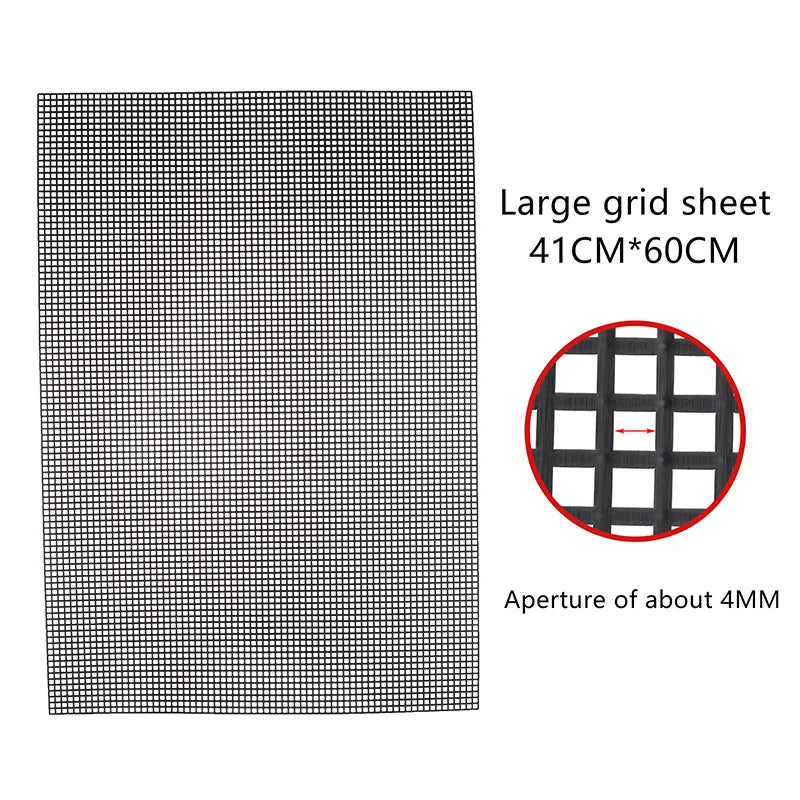 grille perforée moderne noir blanc plastique travaux manuels couture broderie tissage