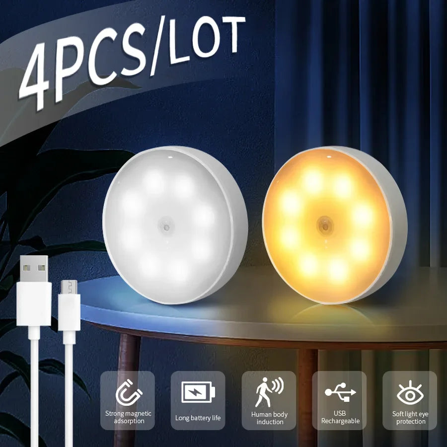 lampe nuit rechargeable veilleuse led blanc moderne adhésif minimaliste câble usb chargeur flux lumineux
