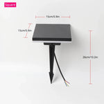 éclairage extérieur moderne lampe led étanche noir ip65 autonome ac 85265v