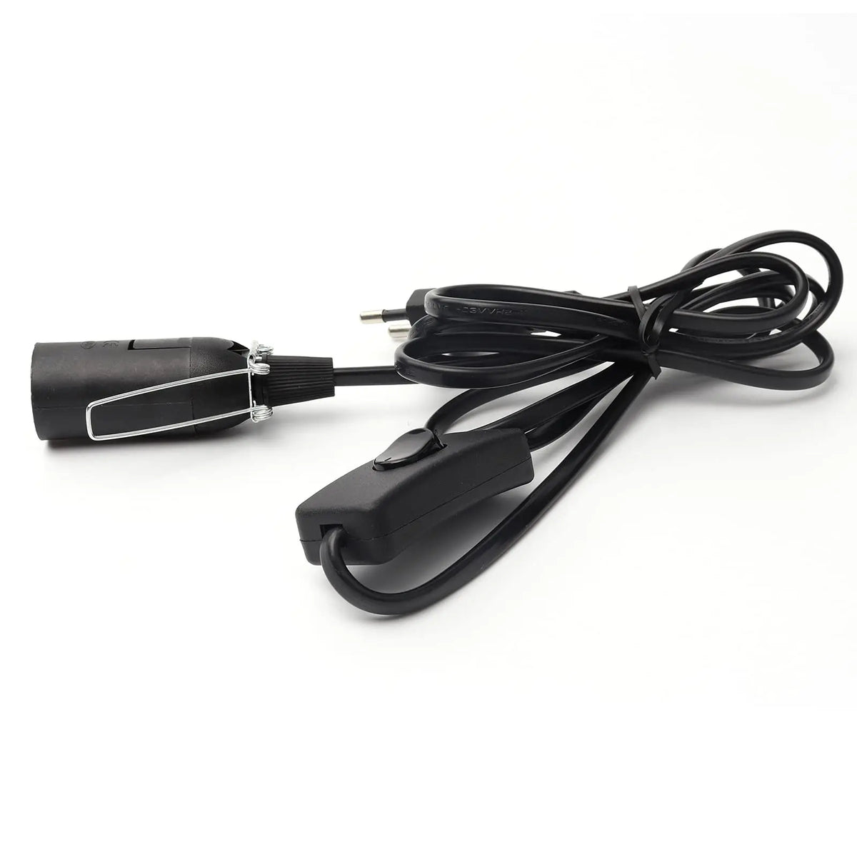 lampe sel pendentif led e14 moderne interrupteur câble électrique orange noir blanc