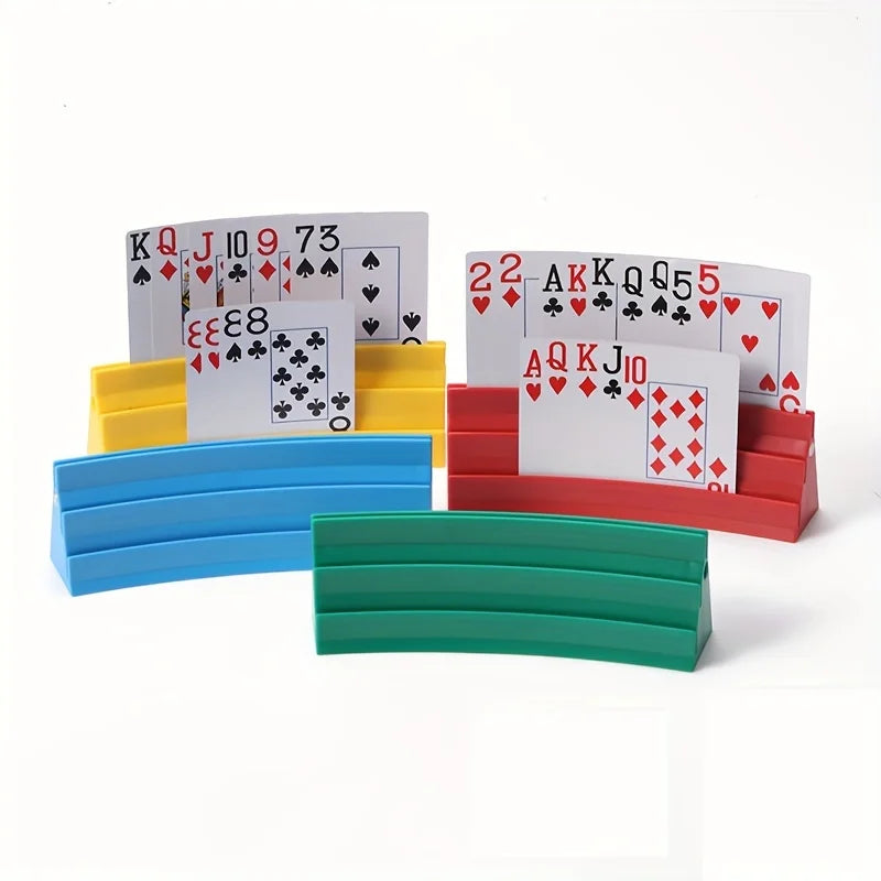 support cartes jeu couleur jaune bleu rouge vert moderne plastique