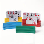 support cartes jeu couleur jaune bleu rouge vert moderne plastique