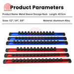 support cordon puissance métallique aluminium bleu rouge clips adhésifs modernes 38 25 50 cm