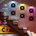 lampe murale led or moderne télécommande éclairage quotidien fixée mur