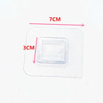 support fixation transparent adhésif moderne étagère cuisine salle bains auto collant patch fixations
