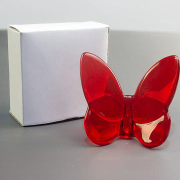 décoration papillon transparent résine autocollant brillant multicolore moderne petit grand objet intérieur luxe