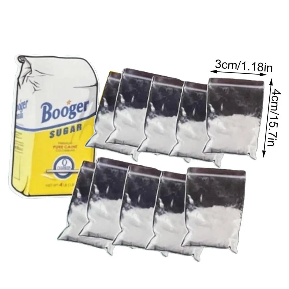 autocollants transparents blancs simples adhésifs suggérant sucres farces amusantes fournitures fêtes enfants nouveau humour
