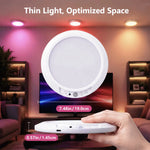 lampe moderne blanc rechargeable usb détecteur mouvement télécommande ajustement luminosité couleur