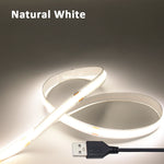 ruban led cob 320 leds blanc chaud froid 5v moderne chambre décorationintérieur