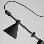 Suspension lumineuse moderne noir mat câble suspendu ampoules 115cm 150cm 180cm