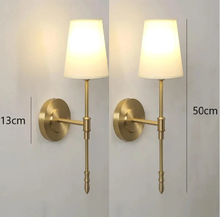 appliques murales modernes abat jour tissu led or blanc gris bleu jaune minimaliste fixées