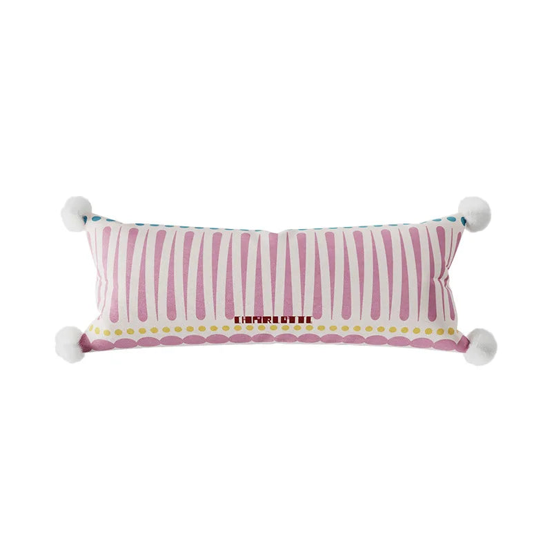 coussin housse chat noir foulard imprimé polyster rectangle décoration cartoon