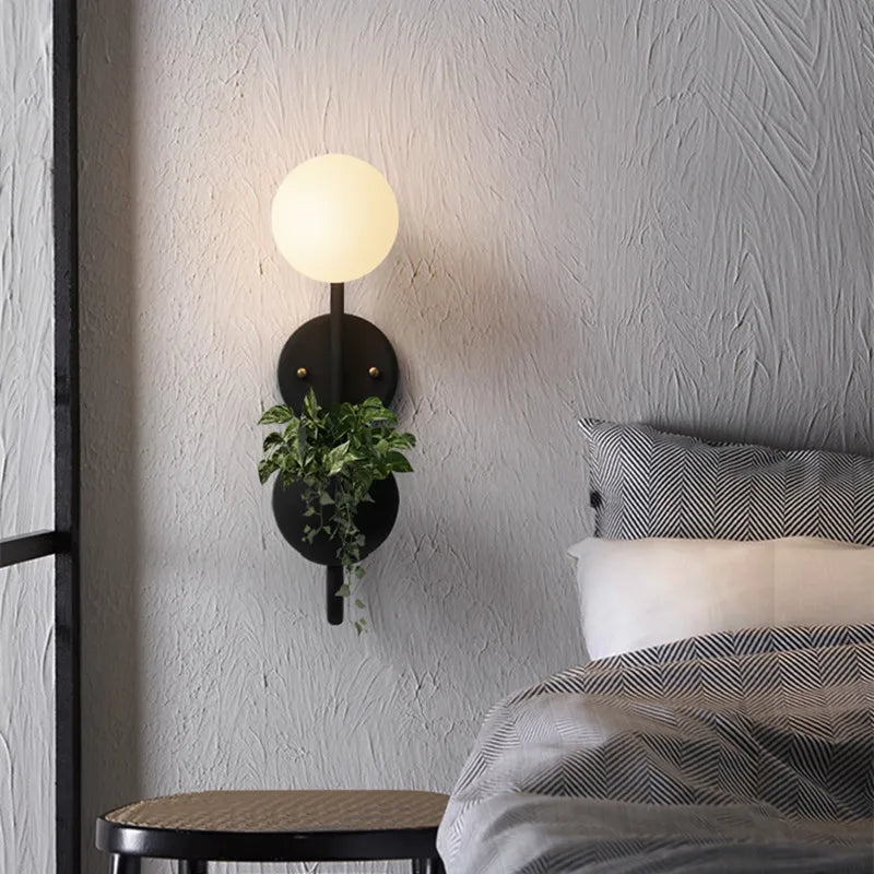 applique murale moderne verre opaque dorée éclairage mural contemporain fixée mur led chambre cuisine