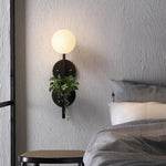 applique murale moderne verre opaque dorée éclairage mural contemporain fixée mur led chambre cuisine