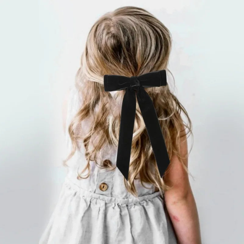 rubans velours classiques clips métalliques barrettes cheveux filles élégantes ornements cheveux ACCESSOIRES HEADWEAR