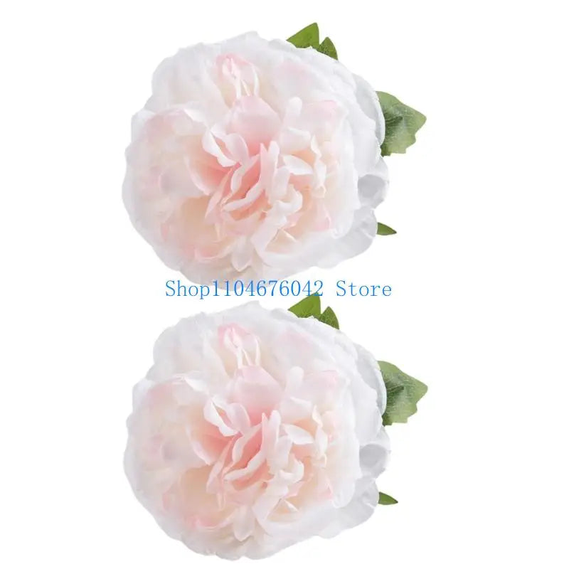 attaches rideaux fleurs artificielles clips métalliques blanc rose vert bleu réaliste intérieur anneaux boucles