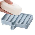 support savon moderne rose vert bleu blanc texture granulée salle bain durable étanche multifonctionnel