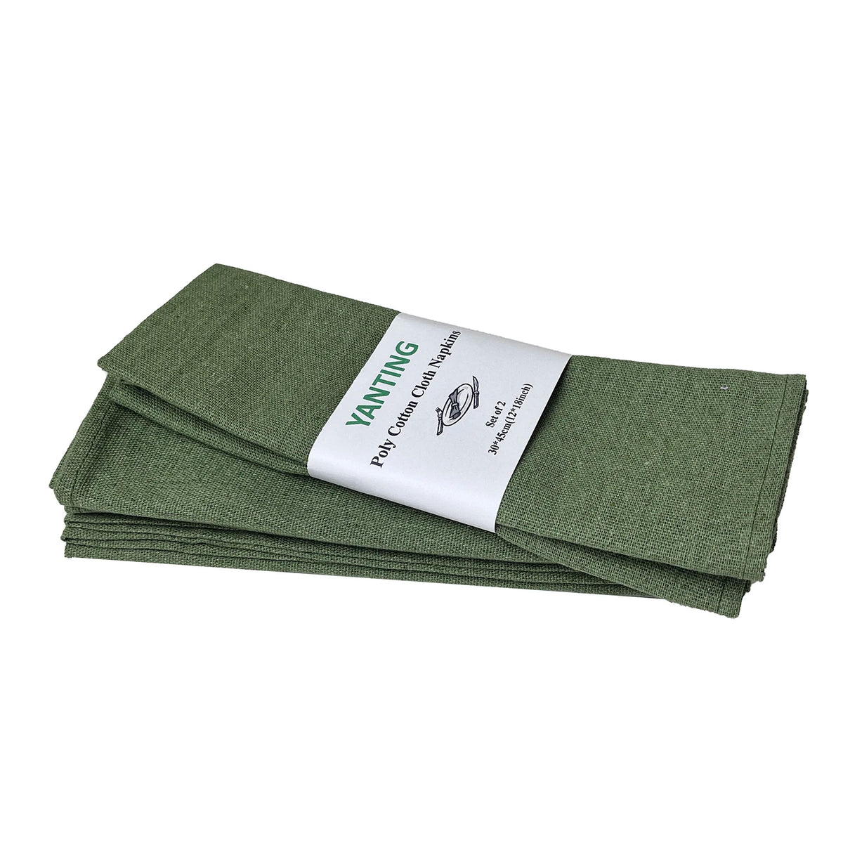 serviettes table tissu rouge vert noir 30x45cm uni réutilisable fêtes mariage opaques classiques pièces