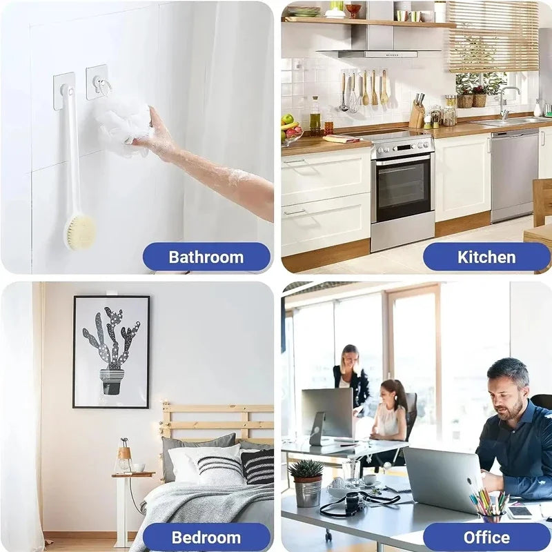porte photos adhésifs blancs modernes sans perçage durables transparents affiches