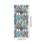 film adhésif vitrail art déco motifs géométriques floraux couleurs vives opaques anti reflets