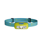 lumière frontale enfant led rechargeable type vert bleu rose jaune camping