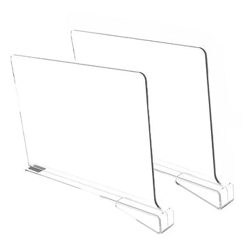 organiseurs transparents clips fixation rangement armoire séparation moderne vêtements réutilisables plastique multiple usage
