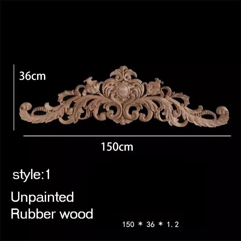 ornement decoratif bois fleur sculpte naturel classique baroque noel valentin mariage halloween pâques anniversaire