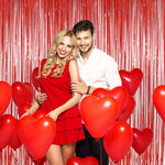 rideau festif noir rouge pailleté brillant opacité décoration mariage anniversaire événement festive