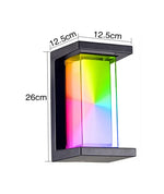 lampe led murale moderne noire ip65 hydrofuge wifi zigbee 2492000lm