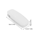 boîte pilules blanc pratique vis fixations anneaux boucles rideaux accessoires plastique polyester