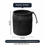sac rangement noir maille opacité cordelette pratique camping cuisine pique nique organisation vaisselle barbecue