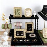 porte bijoux classique vintage or vert noir velours ornements baroques femme festival commercial