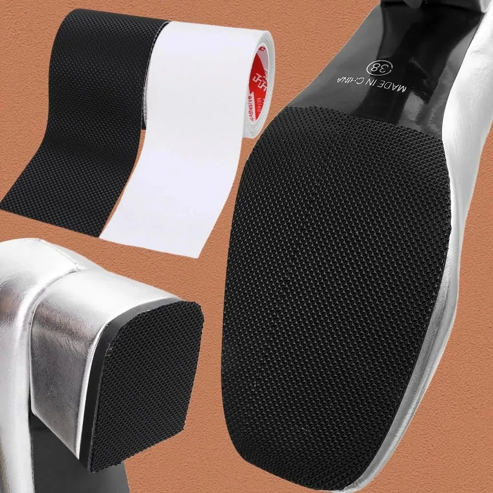 ruban antidérapant adhésif diamanté noir argenté chaussures utilitaire antidérapage sécurité