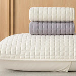 housse coussin polyester moderne motif carreaux gris clair protection imperméable maison