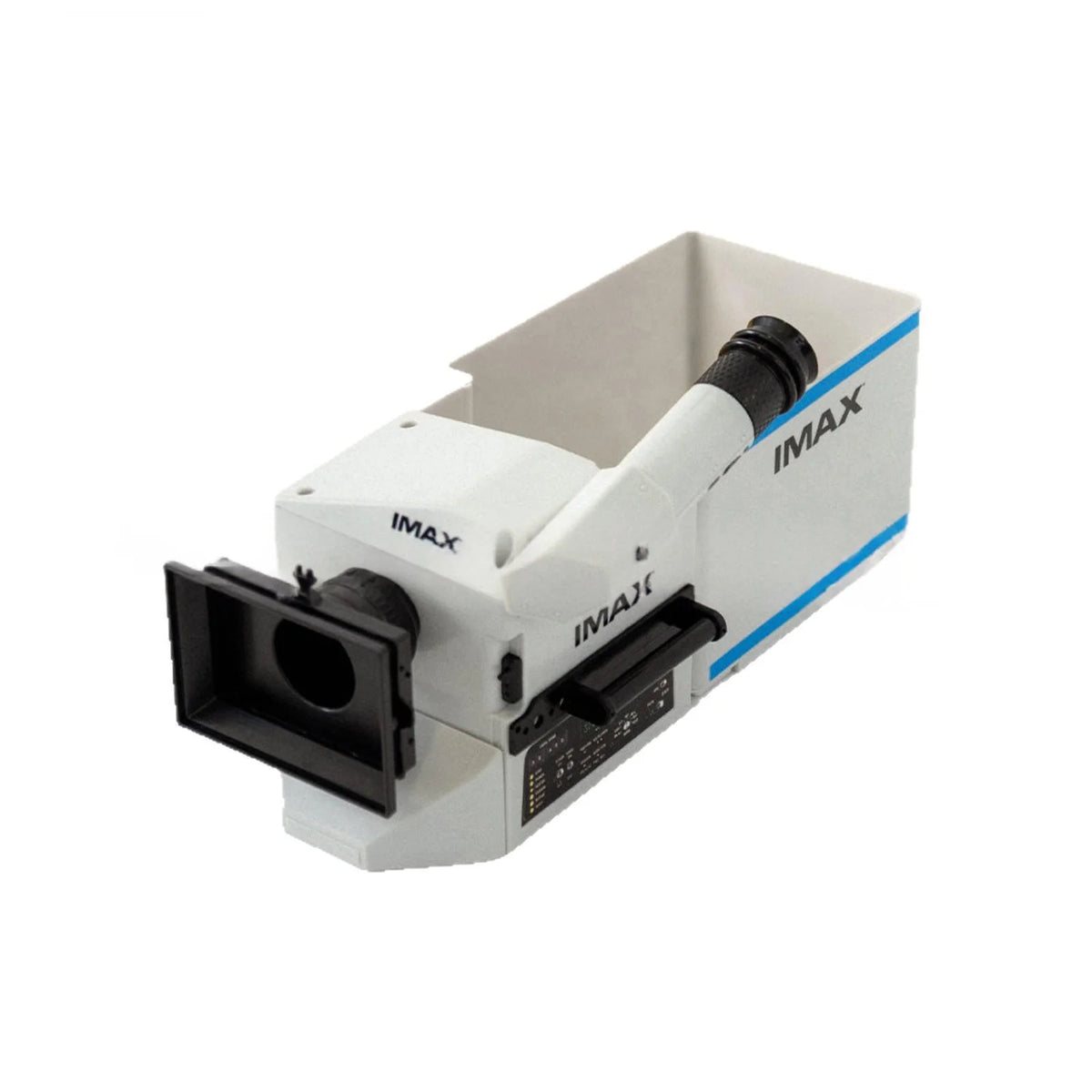 projecteur imax blanc popcorn boîte rangement industriel thème cinéma snacks