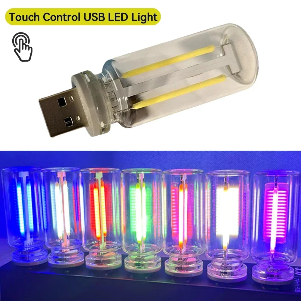 lampe led usb filament transparente moderne adhésive 5v 2700k 4000k 6500k