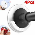 supports tringle douche adhésifs blanc noir lisses modernes pièces stickers vis chevilles