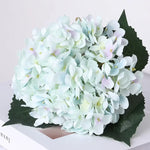 bouquet hydrangeas artificiels soie rose jaune gris bleu violet blanc moderne decoration mariage