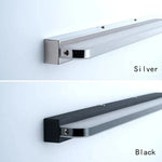 éclairage mural moderne minimaliste led noir argenté fixé mur sans perçage chambre cuisine étude