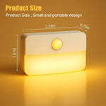 lampe led murale sans fil adhésive rectangle moderne flux lumineux faible blanc batteries aaa