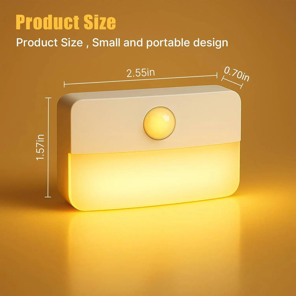 lampe led murale sans fil adhésive rectangle moderne flux lumineux faible blanc batteries aaa